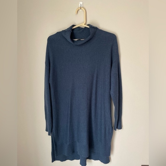 Soft Surroundings The Metro Tunic Turtleneck Cashmere Blend Sweater Size Small - Picture 1 of 9